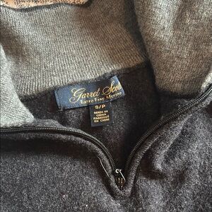 Garret Scott Charcoal Merino Half-Zip Sweater - Youth